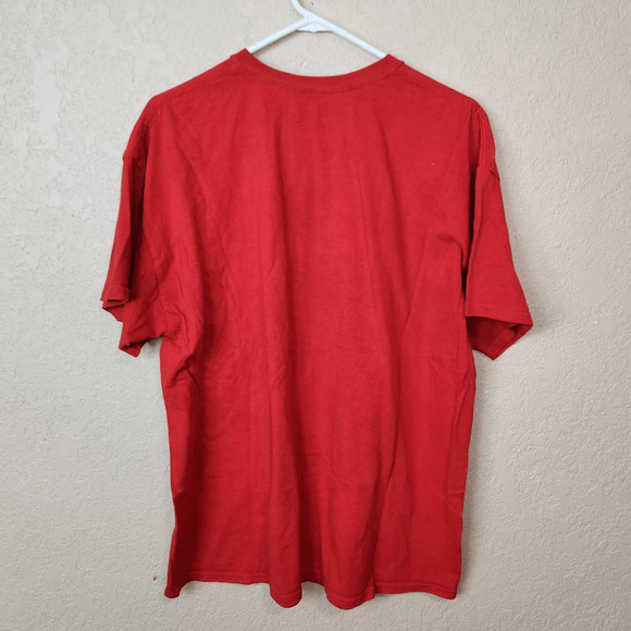 Pac-Man Airbrush Print Red Tee-Shirt Men's Size XL (3702) - Picture 2 of 3